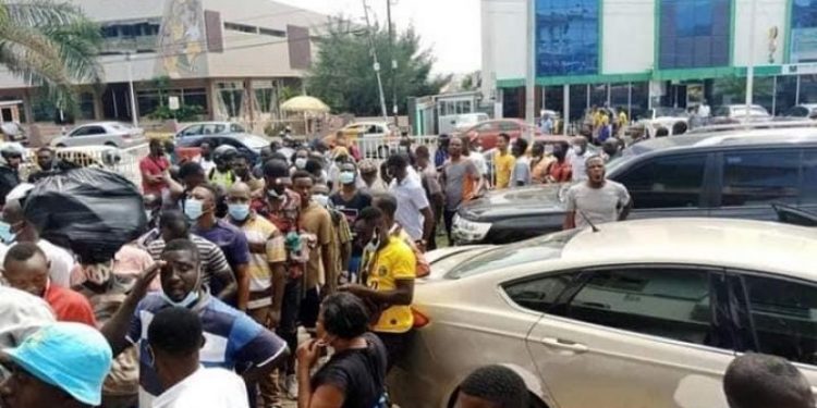 Football fans besiege Hearts Secretariat for match tickets