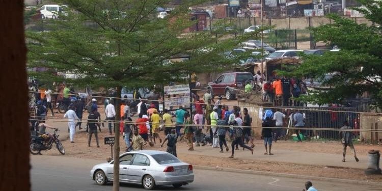 Police teargas protesters in Abuja