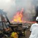 Fire Destroys part of Elmina Fish Market and two injured