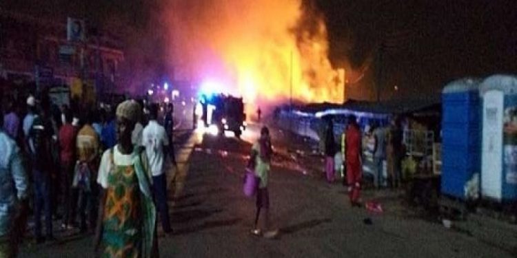 Fire destroys three containers at Lashibi