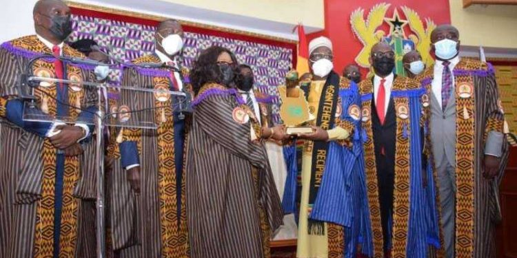 Speaker Bagbin receives Millennium Excellence Awards, pledges to serve with integrity