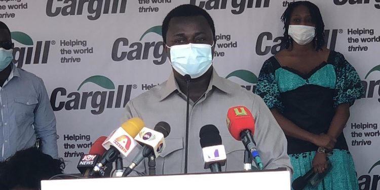 Tema: Cargill Cut Sod For The Construction Of Six New School At Adjei Kojo
