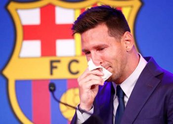 Messi in tears at final Barcelona press conference as he confirms PSG move ‘is a possibility’