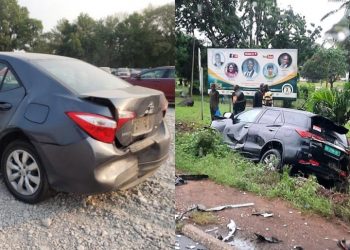 Two Vehicles Involved In Fatal Accident At The Entrance Of Ghana Broadcasting Corporation Office