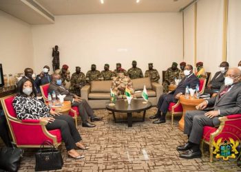 “We are accountable only to the people of Guinea”- Coup Leader Mamady Doumbouya tells Akuffo Addo in the face