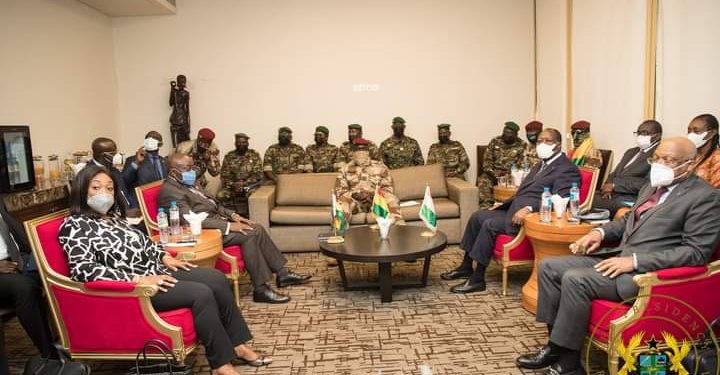 “We are accountable only to the people of Guinea”- Coup Leader Mamady Doumbouya tells Akuffo Addo in the face