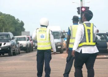 Police impound 10 vehicles on Dodowa road