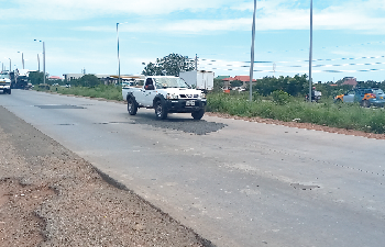 Accra-Tema Motorway Potholes Patched Up
