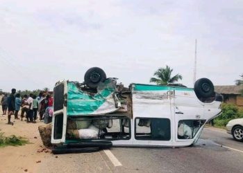Overspeeding Trotro Vehicle Involved In Serious Accident At Juaboso In The Western North Region