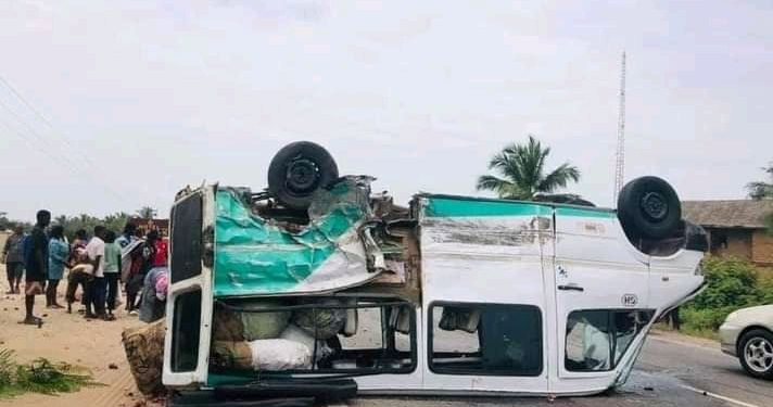 Overspeeding Trotro Vehicle Involved In Serious Accident At Juaboso In The Western North Region