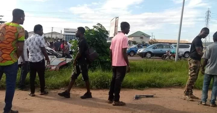 Photos: Ghastly Accident On Accra-Tema Motorway, 6 Persons Seriously Injured