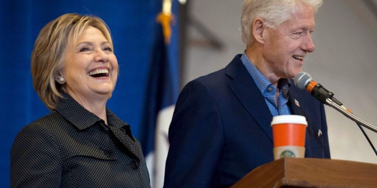 Hillary Clinton rushes to California to check ailing husband