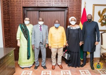 PRESIDENT AKUFO-ADDO RECEIVES GUINEAN MILITARY DELEGATION; REITERATES CALL FOR RETURN TO DEMOCRACY