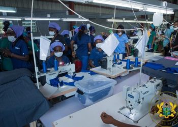 1D1F: Akufo-Addo Commissions Garment Factory At Koforidua