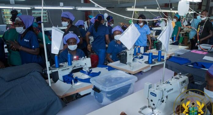 1D1F: Akufo-Addo Commissions Garment Factory At Koforidua
