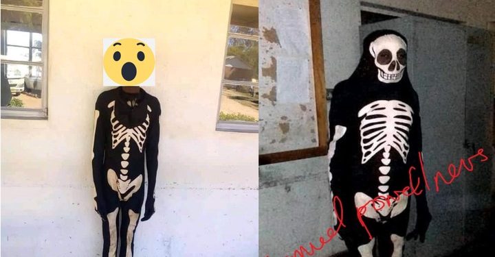 Kasoa: Man Who Disguises Himself As Ghost To Scare People & Steal From Them Caught