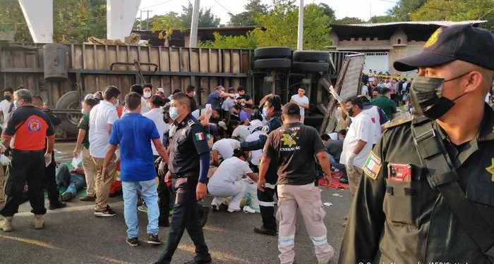 Mexico: 53 Migrants killed When Truck Overturns