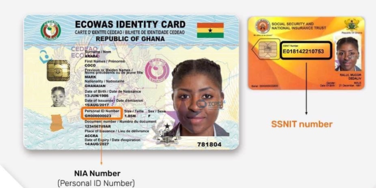 Merging Of SSNIT With Ghana Card Ends Today