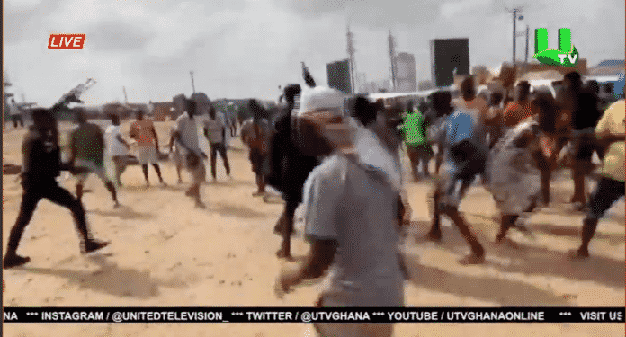 Accra: Gunshot Fired As Police Clash With Angry Drivers At Shiashie