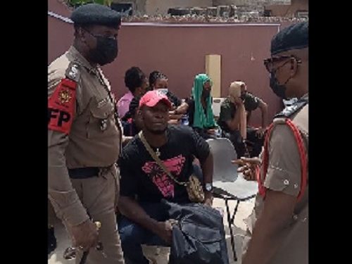 Fire Service Bust Gang Recruiting Personnel At Lapaz Hotel