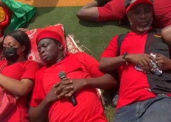 Picketing At Parliament: We’ll Only Pack Our Mats And Pillows Home After The e-levy Is Thrown Out