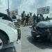At Least Two People Feared Dead In An Accident At Okponglo After Toyota Corolla Collides With A Nissan Patrol Pickup Truck