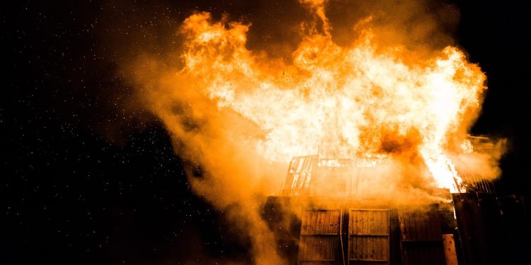 Gomoa Nyanyano: Block Factory Burned Down By Arsonists