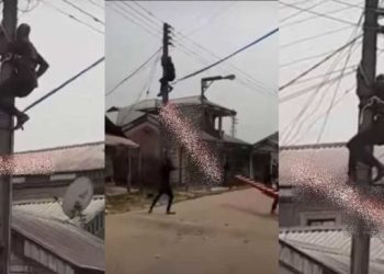 Nigeria: Electricity Official Left Stranded On Pole After Residents Took His Ladder Away For Trying To Cut Power