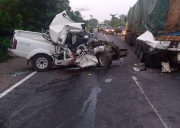 Just In:  Fatal Accident At Akim Aboabo Involving A Pickup And A Loaded Articulated Truck