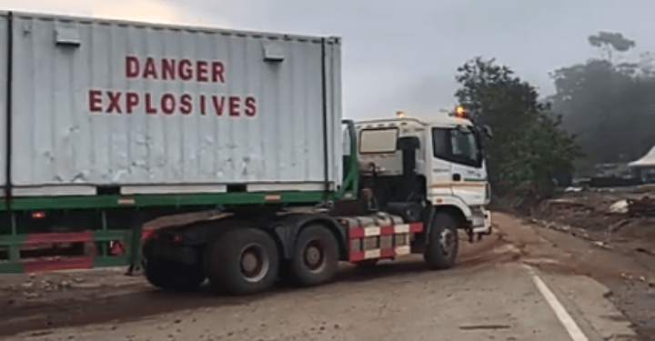 Massive Reactions As Another Truck With Inscription ‘Danger Explosives’ Was Seen Without Escort