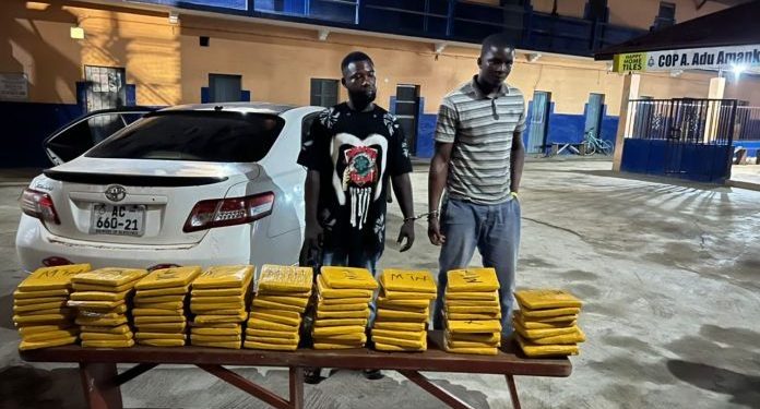 Two Busted For Possession Of 88 Parcels Of Narcotics They’ve Labelled ‘MTN’