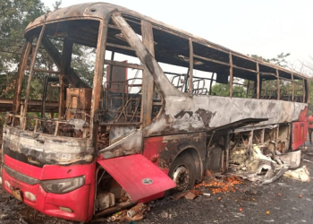 Bus Catches Fire, 49 Passengers Escape Unhurt