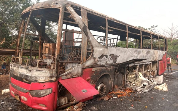 Bus Catches Fire, 49 Passengers Escape Unhurt