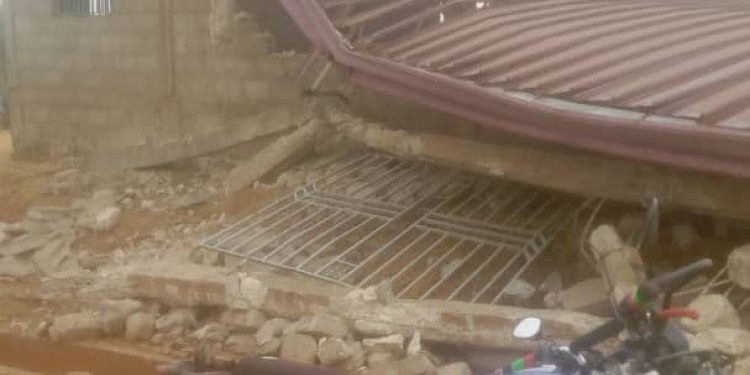 Heavy Rainstorm collapse Bechem Baptist Church