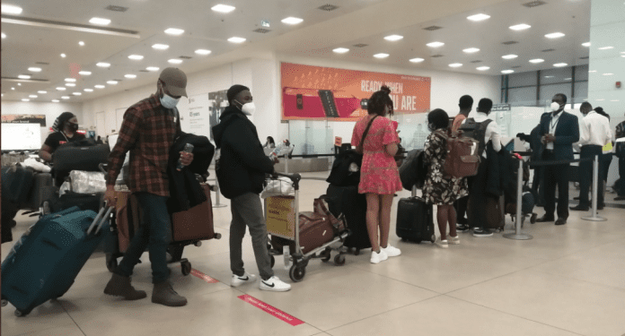 First Batch Of Ghanaians Evacuated From Ukraine Arrives At The kotoka International Airport