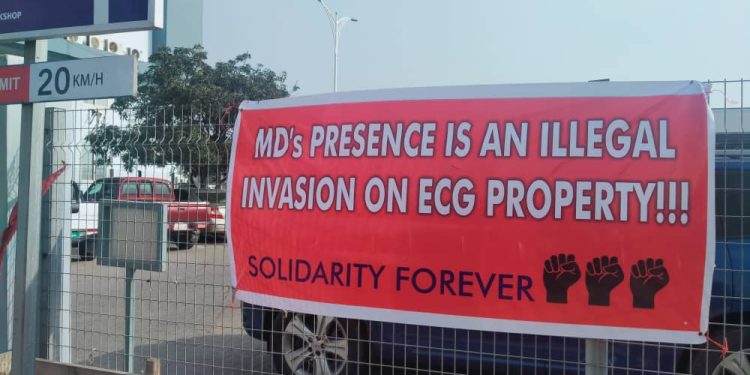 BREAKING NEAWS: ‘Our MD Must Go’ – ECG Workers Demand Removal Of Their Boss