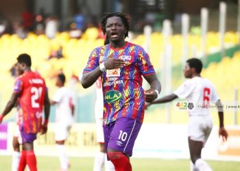 Muntari Scores First Goal For Hearts In Their 2-1 Win Over WAFA