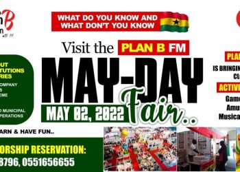 All Roads lead To Tema Metropolitan Assembly Centre For  Plan B FM May Day Fair