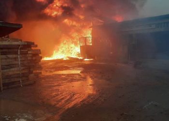 Fire Guts Tema Timber Market