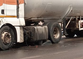 Gas Tanker Filled With LPG Crashes On Tema Motorway
