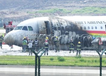 Horror As Passenger Jet Carrying 122 Bursts Into Flames On Runway During Take-off