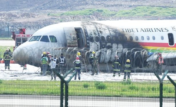 Horror As Passenger Jet Carrying 122 Bursts Into Flames On Runway During Take-off