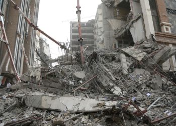 Iran building collapse sparks anti-government protests, reports say