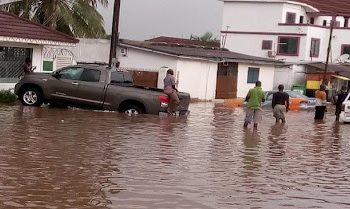 Parts of Accra And Tema Flooded After 2-hour Downpour