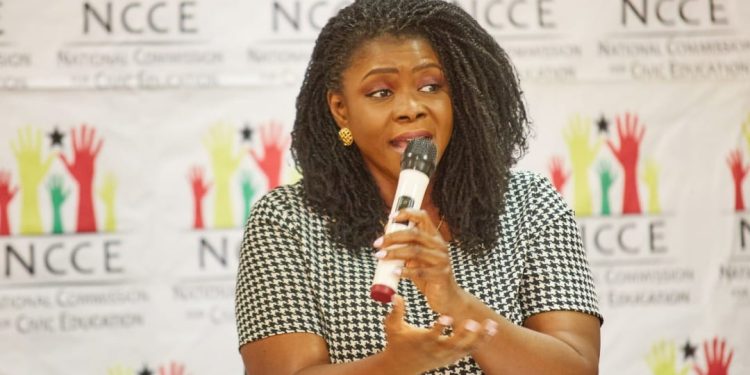 President Akufo-Addo swears in Kathleen Addy As New NCCE Chairperson