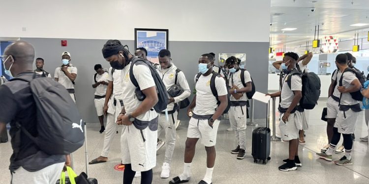 Black Stars Arrive In Japan For 2022 Kirin Cup