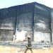 Fire Guts Kumasi Shoe Factory
