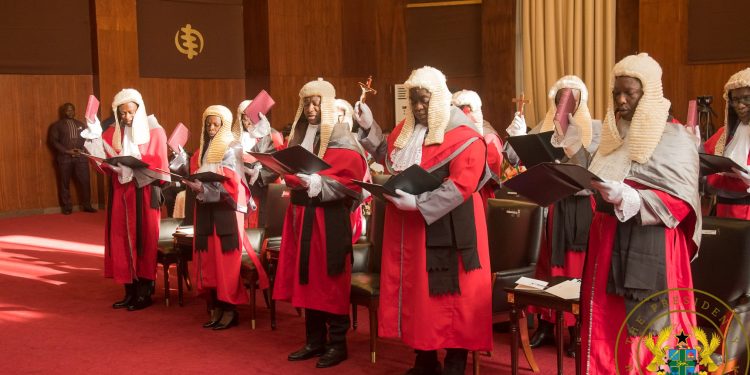 President Akufo-Addo Swears In 10 New High Court Judges