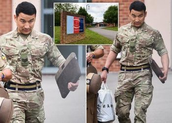 Married British Army Gurkha, 34, who became infatuated with a fellow soldier’s wife is given restraining order after bombarding with phone calls and on social media while her husband was serving abroad
