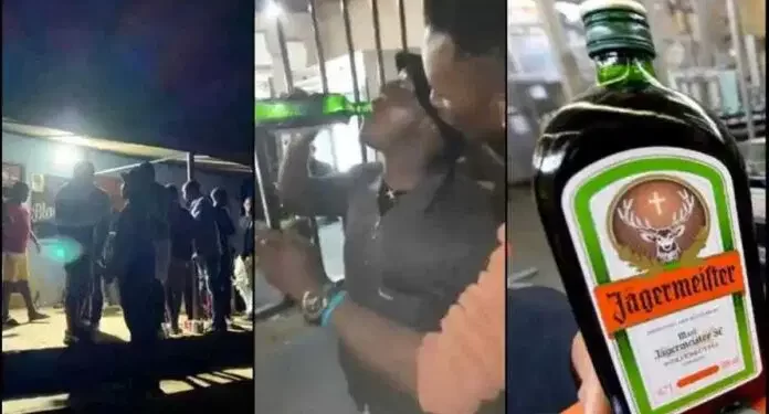Man Dies After Drinking Full Bottle Of Alcohol In Two Minutes In A Bid To Win 100 Cedis [Video]
